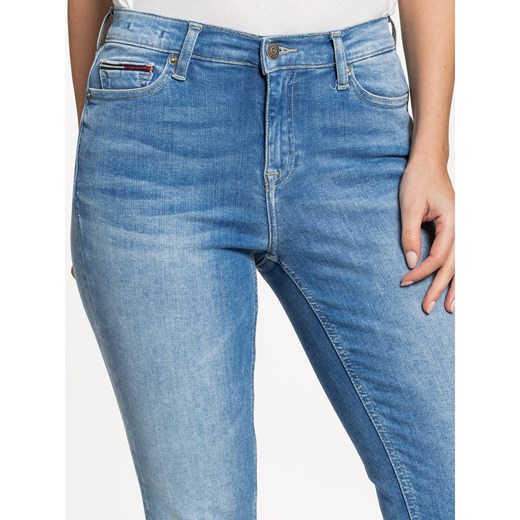 Tommy Jeans jeansy damskie bez wzorów 