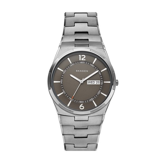 Srebrny zegarek Skagen analogowy 