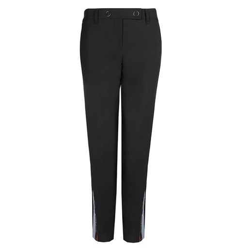 Czarne spodnie damskie Versace Jeans "gerard Light" bez wzorów 