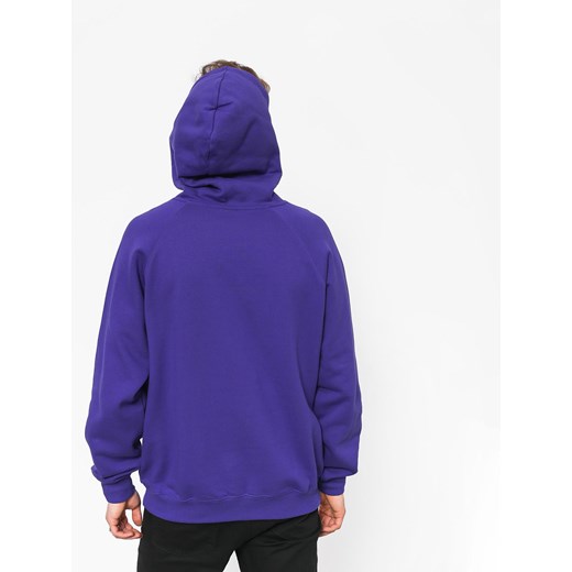 Bluza męska Polar Skate fioletowa w stylu młodzieżowym bez wzorów