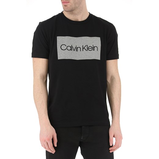 Calvin Klein Koszulka dla Mężczyzn, czarny, Bawełna, 2019, L M S XL Calvin Klein  M RAFFAELLO NETWORK