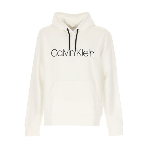 Calvin Klein Bluza dla Mężczyzn, biały, Bawełna, 2019, L M S XL  Calvin Klein L RAFFAELLO NETWORK