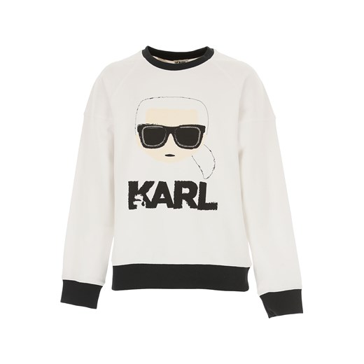 Karl Lagerfeld Bluzy Dziecięce dla Dziewczynek, biały, Bawełna, 2019, 10Y 12Y 14Y 16Y 2Y 3Y 4Y 5Y 6Y 8Y Karl Lagerfeld  12Y RAFFAELLO NETWORK