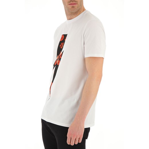 Neil Barrett Koszulka dla Mężczyzn, biały, Bawełna, 2019, L M XL XXL Neil Barrett  XL RAFFAELLO NETWORK