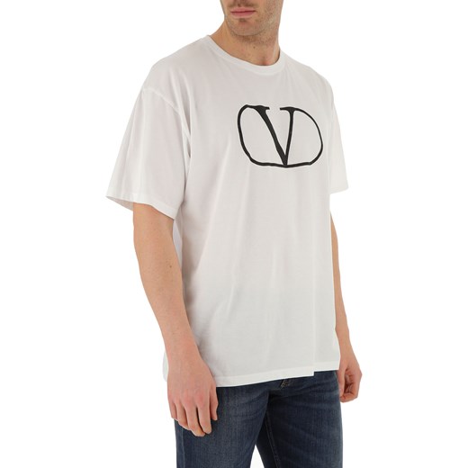 Valentino Koszulka dla Mężczyzn, biały, Bawełna, 2019, L M S XL XS Valentino  L RAFFAELLO NETWORK