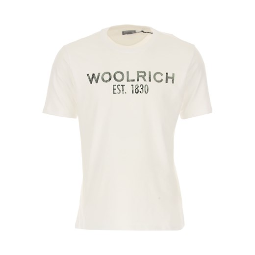 Woolrich Koszulka dla Mężczyzn, biały, Bawełna, 2019, L M S XL Woolrich  M RAFFAELLO NETWORK