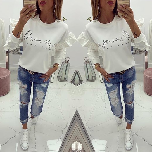 BLUZA DREAMS COME TRUE CREAM chicaca