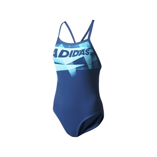 Strój kąpielowy Adidas Performance z nylonu niebieski 