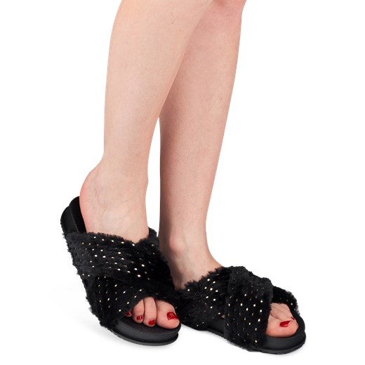 Klapki damskie Ideal Shoes sznurowane na lato z tworzywa sztucznego 