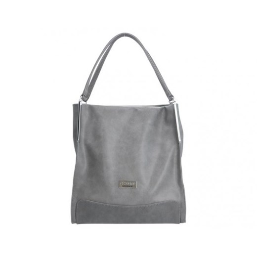 Shopper bag Chiara Design brązowa na ramię 