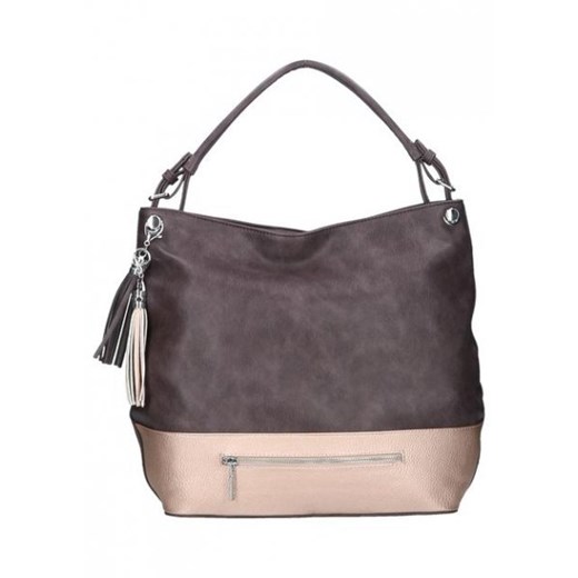 Shopper bag Chiara Design brązowa 