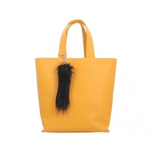 Shopper bag Chiara Design matowa z breloczkiem na ramię elegancka 