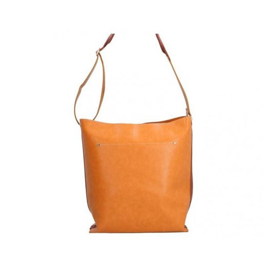 Shopper bag Chiara Design żółta bez dodatków 