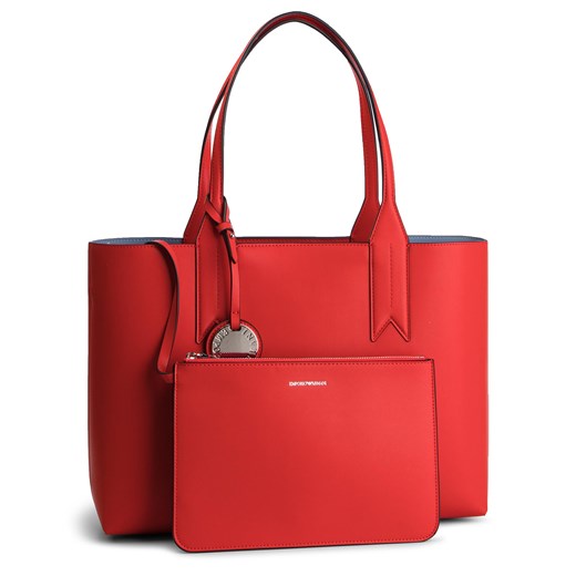 Shopper bag czerwona Emporio Armani 