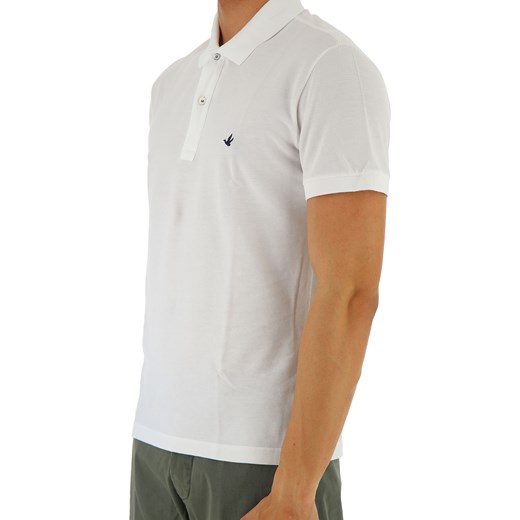 T-shirt męski biały Brooksfield z krótkim rękawem bawełniany casual 