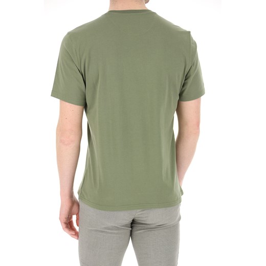 T-shirt męski zielony Woolrich 