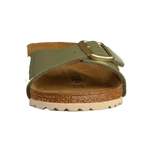 Klapki damskie Birkenstock ze skóry na lato na platformie