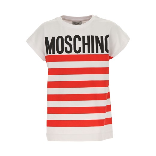T-shirt chłopięce wielokolorowy Moschino z krótkimi rękawami 