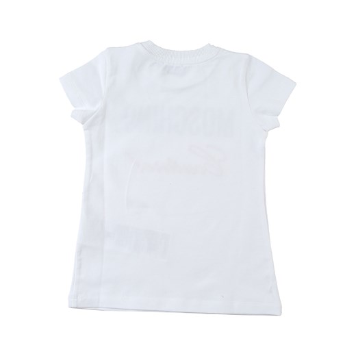 Odzież dla niemowląt Moschino z elastanu biała dla dziewczynki 