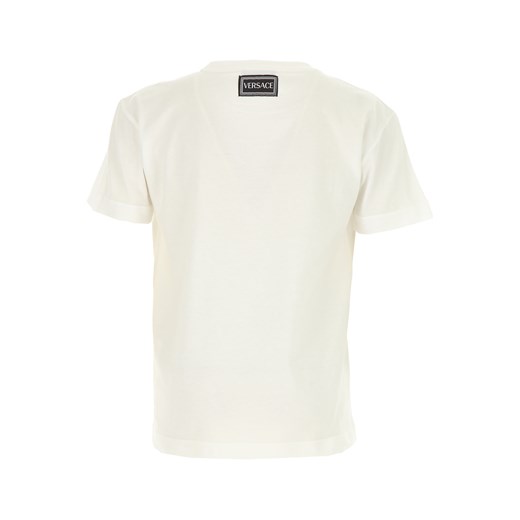 T-shirt chłopięce Versace w nadruki z krótkim rękawem bawełniany 
