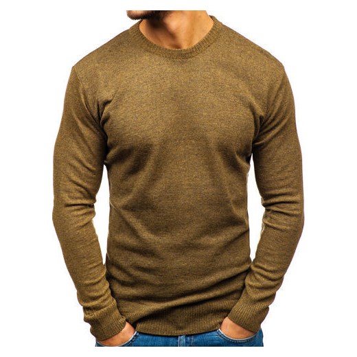 Sweter męski khaki Bolf 6001 Denley  L promocyjna cena  