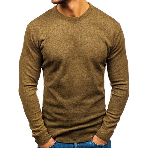 Sweter męski khaki Bolf 6001  Denley M promocyjna cena  