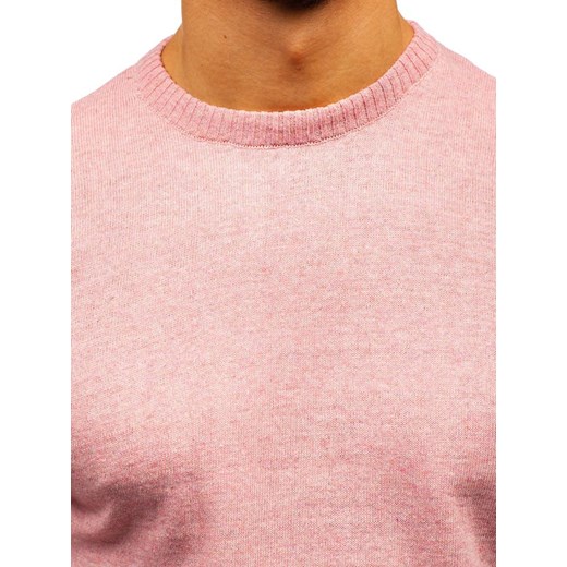 Sweter męski różowy Bolf 6001 Denley  L  promocja 