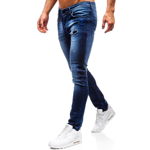 Spodnie jeansowe męskie granatowe Denley 9241 Denley  33 okazja  