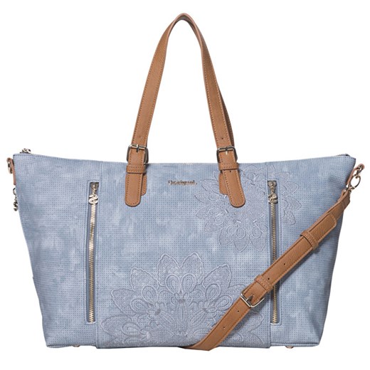 Shopper bag Desigual niebieska elegancka 