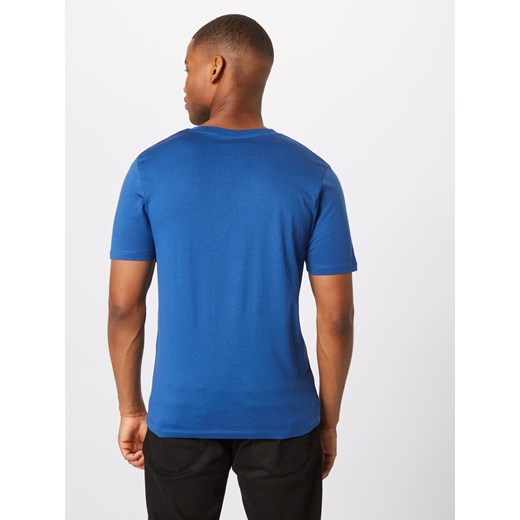 T-shirt męski Selected Homme niebieski z krótkim rękawem 