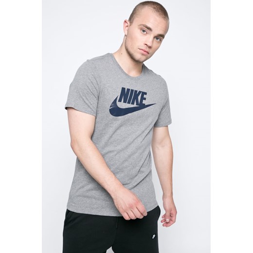 T-shirt męski Nike Sportswear szary dzianinowy 