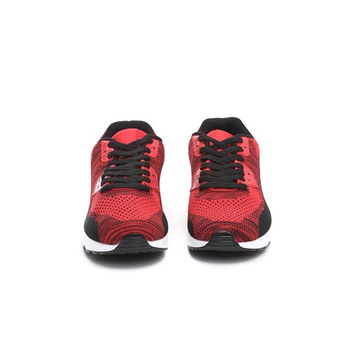Buty sportowe męskie czerwone Born2be młodzieżowe wiązane 