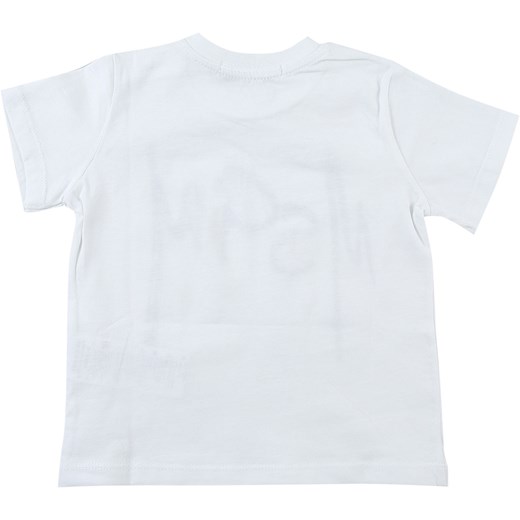 MSGM Koszulka Niemowlęca dla Chłopców, biały, Bawełna, 2019, 12M 18M Msgm  18M RAFFAELLO NETWORK