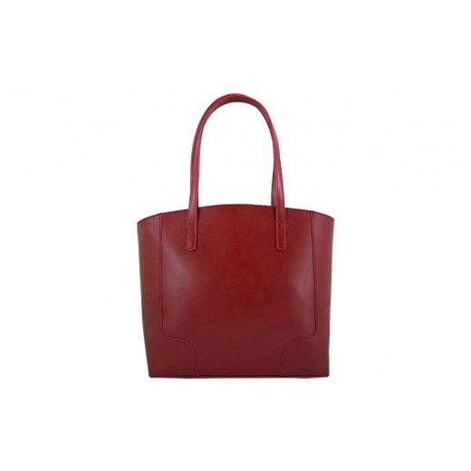 Shopper bag Barberini`s na ramię skórzana elegancka matowa