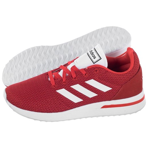 Buty sportowe męskie Adidas zamszowe sznurowane czerwone 