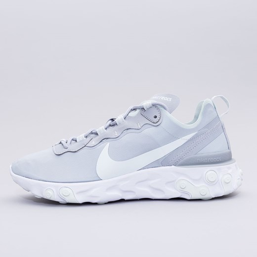 Buty sportowe damskie Nike sneakersy na płaskiej podeszwie białe wiązane bez wzorów wiosenne 