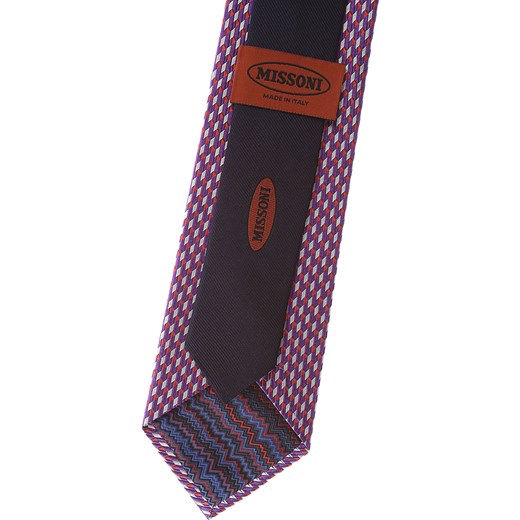 Krawat Missoni fioletowy 