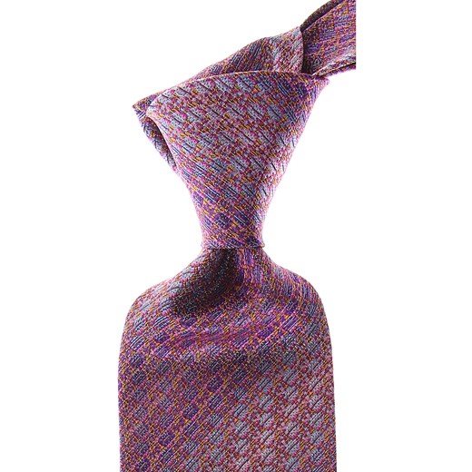 Fioletowy krawat Missoni 