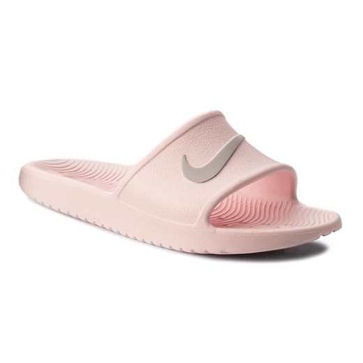 Klapki damskie Nike bez zapięcia sportowe na płaskiej podeszwie różowe 
