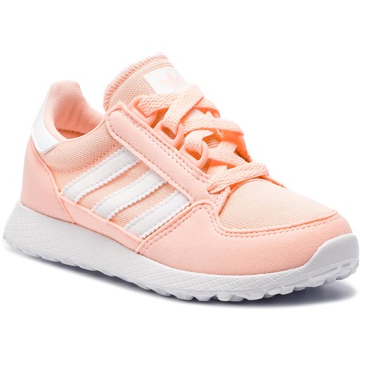 Różowe buty sportowe dziecięce Adidas na wiosnę 
