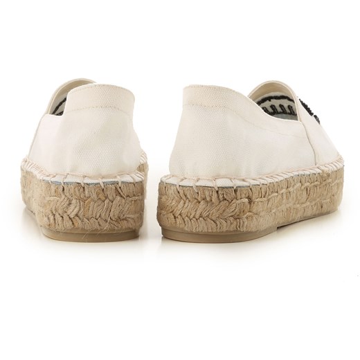 Espadryle damskie Chiara Ferragni beżowe casualowe bez zapięcia