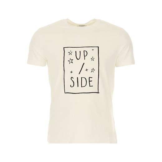 T-shirt męski Dondup z krótkim rękawem z napisami 
