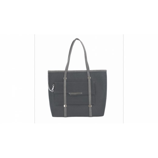 Shopper bag Chiara Design duża czarna bez dodatków na ramię 
