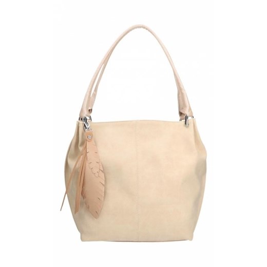 Chiara Design shopper bag średnia różowa boho matowa 