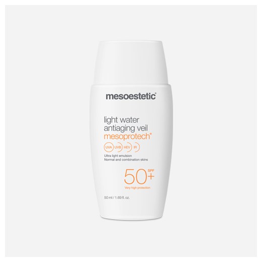 Mesoprotech lekki fluid przeciwsłoneczny, SPF50+ o działaniu przecistarzeniowym, Mesoestetic, 50ml Mesoestetic  uniwersalny Livinia