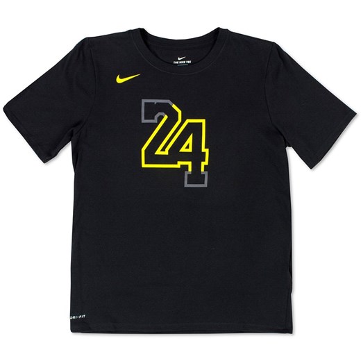 Czarny t-shirt chłopięce Nike w nadruki 