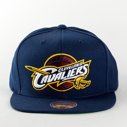 Czapka Mitchell and Ness snapback Wool Solid Cleveland Cavaliers navy Mitchell And Ness  uniwersalny matshop.pl