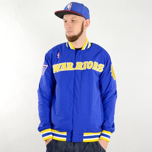 Kurtka Mitchell and Ness Authentic Warm Up Jacket Golden State Warriors royal / yellow