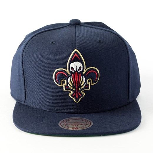Czapka Mitchell and Ness snapback Wool Solid New Orleans Pelicans navy Mitchell And Ness  uniwersalny matshop.pl