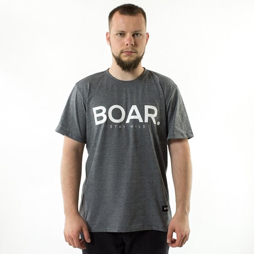 T-shirt męski Boar Clothing z krótkim rękawem z napisami 
